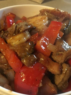 A picture of Spicy Beef and Shrimp.