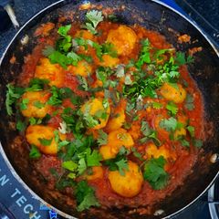 A picture of Dum Aloo subji.