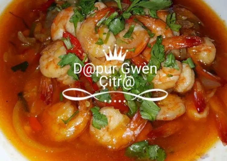 Resep Udang Asam Manis ala Resto Anti Gagal