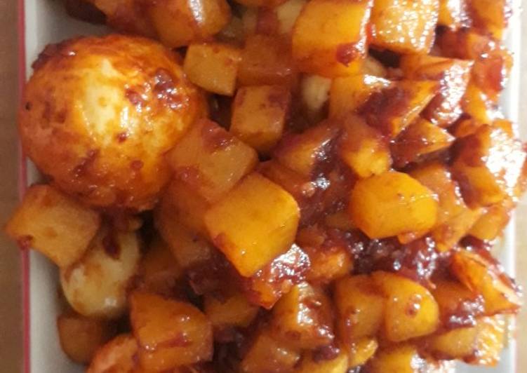 Resep Balado Kentang Telur, Sempurna