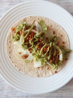 Una foto de Tacos de lentejas