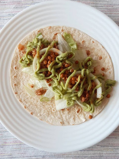 Una foto de Tacos de lentejas