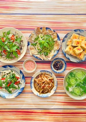 Hình của món Mâm Cơm #100 Chay Rằm Tháng 7.