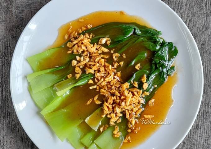 Resep Pokcoy Bawang Putih Saus Tiram Oleh Uci Mandasari Cookpad