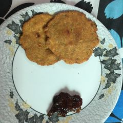 A picture of Aloo Puri with nimboo achar.
