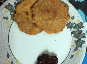 A picture of Aloo Puri with nimboo achar.