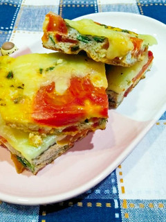 塔香番茄起司烘蛋 的食譜成品照片