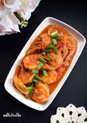Foto resep Udang Saos Padang