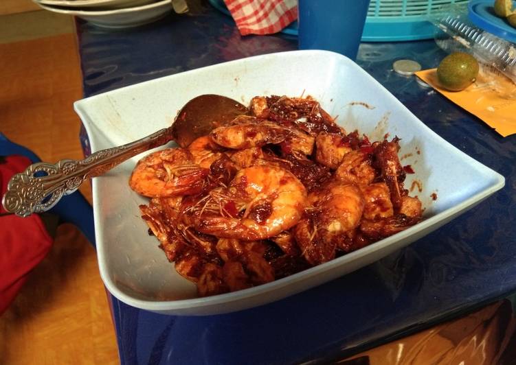 Udang asam manis pedas ala ummu 'umar