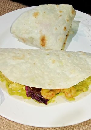 Foto resep Happy Morning Wrap (Sarapan Western Fusion Dengan Tortilla Panggang Full Isian ala Najah)