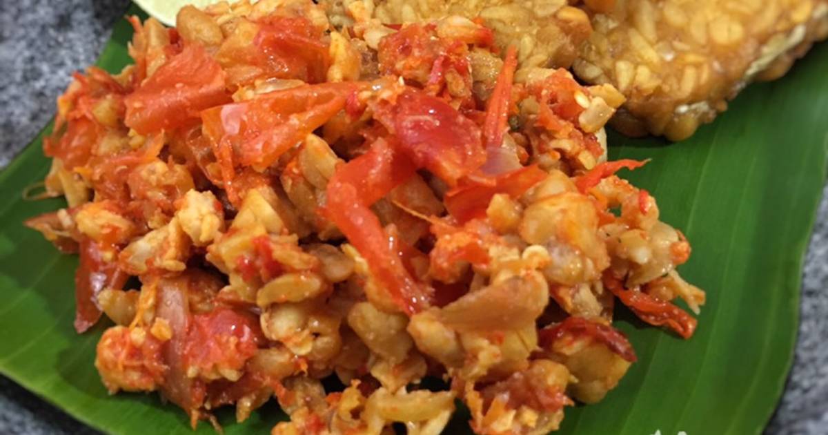 Resep Tempe Penyet Sambel Bawang Endeus Sambal Penyet Tempe Goreng Menu Ajib Menu Enak