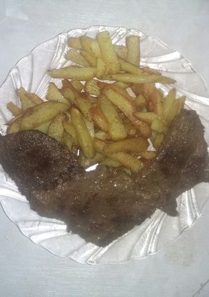 عکسی از دستور استیک با سیب زمینی