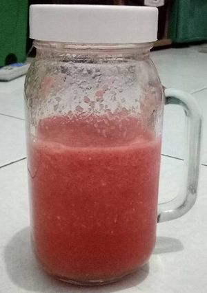 Foto resep Jus nanas + semangka (diet)