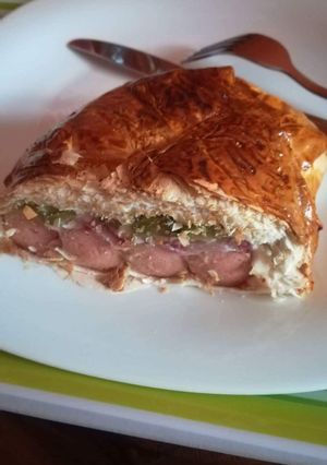 Hot dog leveles tésztában recept fotója