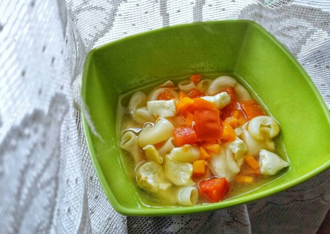 Recipe of Any-night-of-the-week Tofu Macaroni and Veggie Soup