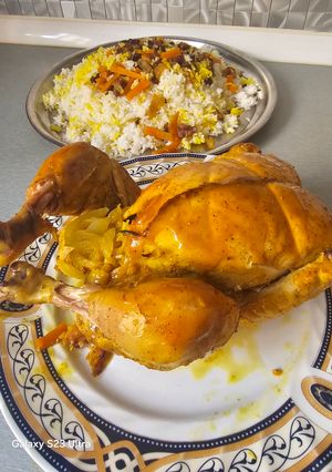 عکسی از دستور مرغ شکم پر 🐔 😋
