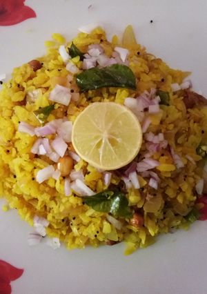 A picture of Kanda poha.
