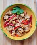 Salteado de tempeh, fermentado de soja por hongo Rhyzopus Oligosporus 🇮🇩 Terima kasih, Indonesia!
