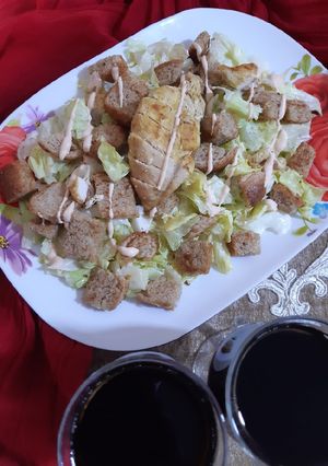 عکسی از دستور سالاد سزار