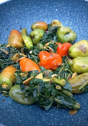 Foto resep Tumis Cabe Gendot Daun Pepaya