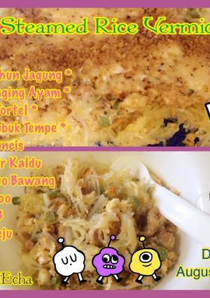 Foto resep Steamed Rice Vermicelli (Mpasi 9+)