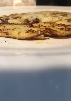 Una foto de Panqueques de banana y avena