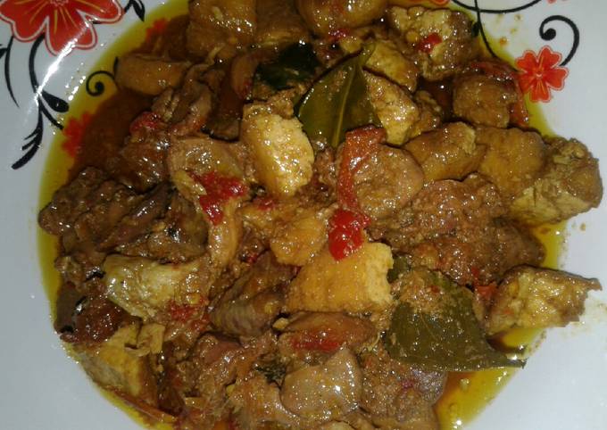 Semur ati ampela tahu