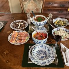 A picture of California Farm Cold Gazpacho Dinner.