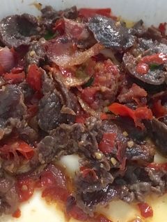 Foto resep Dendeng balado resep uni (bumbu sederhana)
