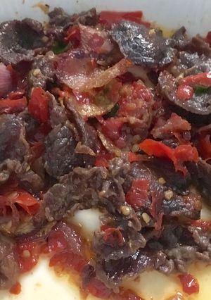 Foto resep Dendeng balado resep uni (bumbu sederhana)