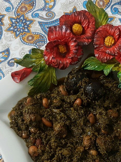 عکسی از دستور قرمه سبزی😋