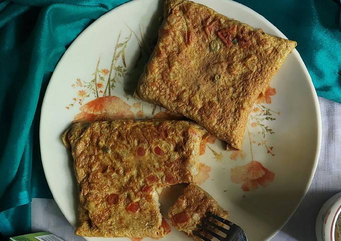 Bread omelet