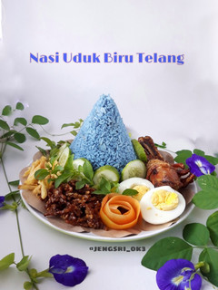 Foto resep Nasi Uduk Biru Telang