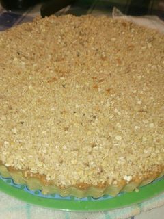 Una foto de Tarta de avena y dulce de leche