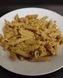 Pasta al chipotle y cilantro con atún