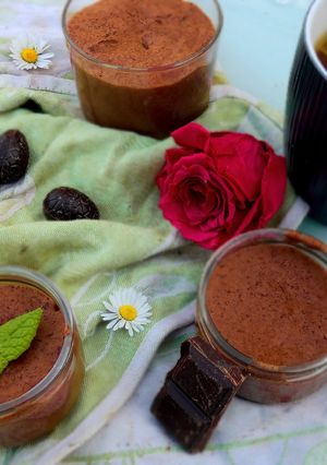 Une photo de Mousse au chocolat a l'aquafaba