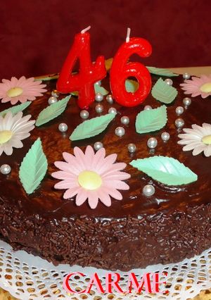 Una foto de Tarta de almendras y chocolate sin gluten