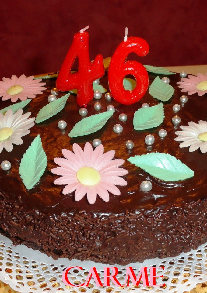 Una foto de Tarta de almendras y chocolate sin gluten