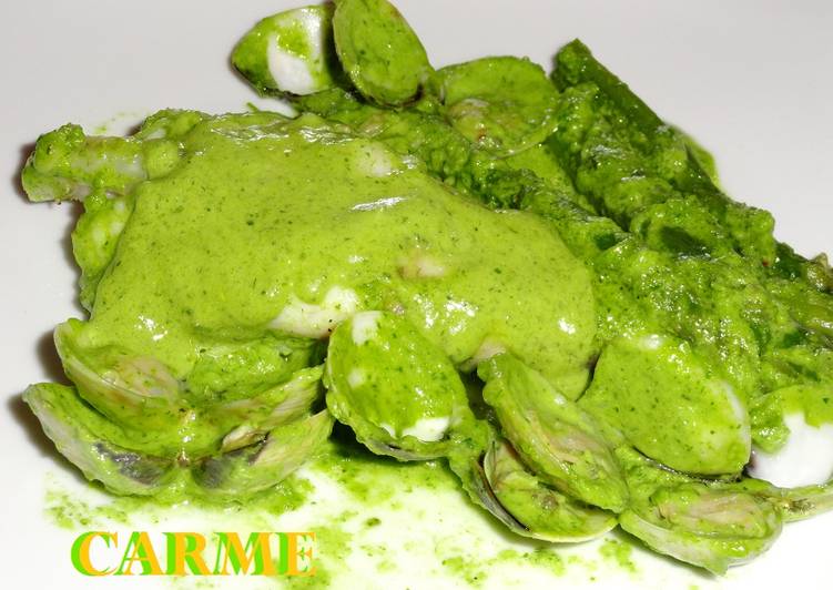 Rape con almejas en salsa verde