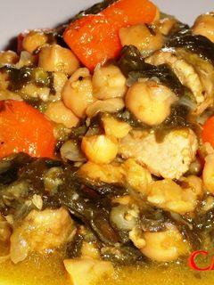 Una foto de Estofado de magro de cerdo con garbanzos