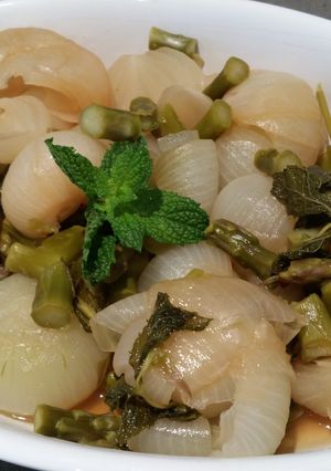 Una foto de Cebollas agridulces
