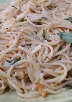 Una foto de Espaguetis sin salsa