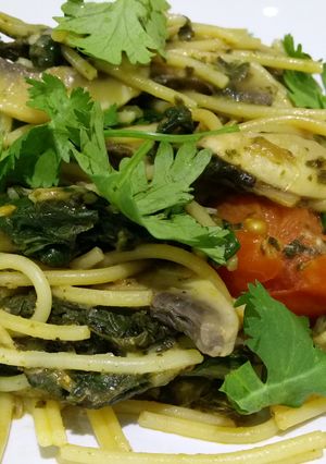 Una foto de Pasta con verduras
