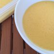 Crema de calabacín y zanahoria con quesos