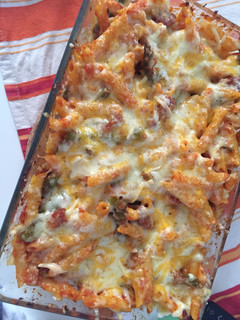 Foto principal de Macarrones con espárragos y chorizo