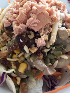 Una foto de Ensalada con champiñones y espárragos