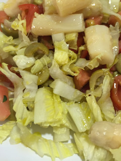 Una foto de Ensalada muy fácil y de dieta de espárragos