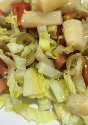 Una foto de Ensalada muy fácil y de dieta de espárragos 