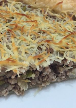 Una foto de Pastel de carne con hojaldre rápido y fácil 