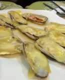 Almejas chilenas con queso